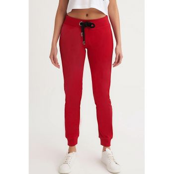 Pantaloni de trening din bumbac organic cu talie ajustabila