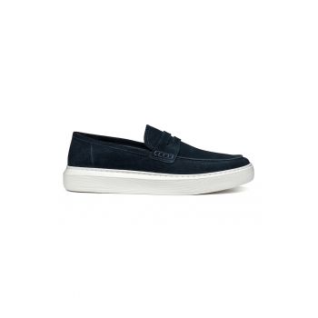 Pantofi loafer de piele intoarsa