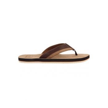 Papuci flip-flop de piele ecologica