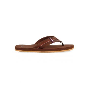 Papuci flip-flop de piele ecologica