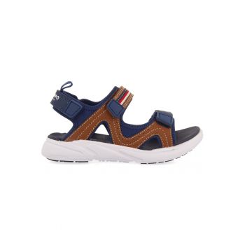 Sandale colorblock cu velcro