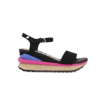 Sandale wedge de piele ecologica BENAY 27675