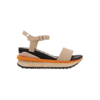 Sandale wedge de piele ecologica BENAY 27675