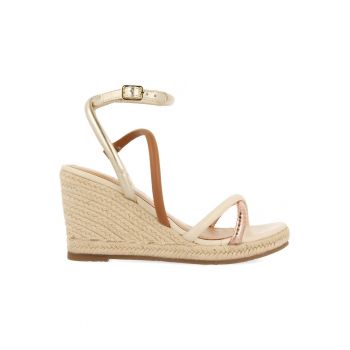 Sandale wedge de piele Rometta