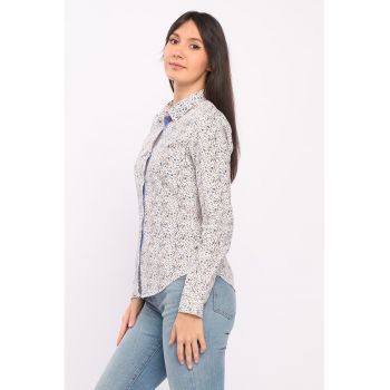 Camasa cu model floral la reducere