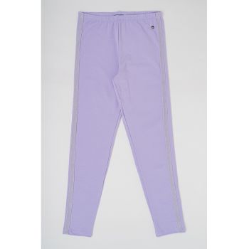 Pantaloni de trening din bumbac cu talie inalta ieftini