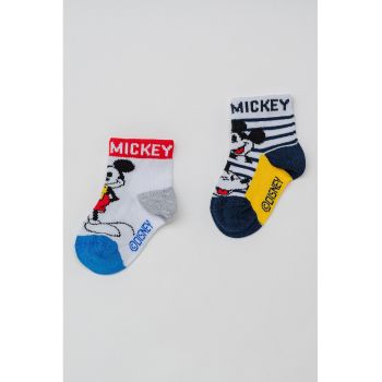 Set de sosete cu model Mickey-Mouse - 2 perechi