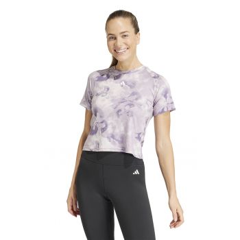 Tricou slim fit cu decupaj pe spate - pentru fitness AOP