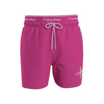 Pantaloni scurti de baie cu banda logo in talie ieftin