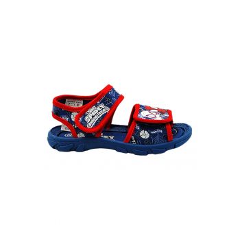 Sandale cu velcro si model Spiderman