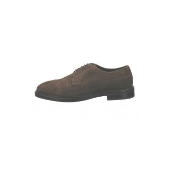 Pantofi Oxford de piele intoarsa