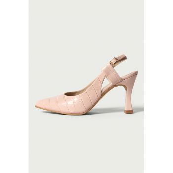 Pantofi slingback de piele