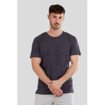 Tricou de bumbac organic cu imprimeu logo