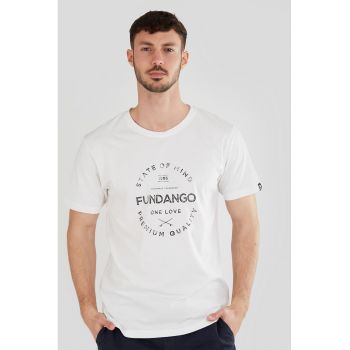 Tricou de bumbac organic cu imprimeu logo