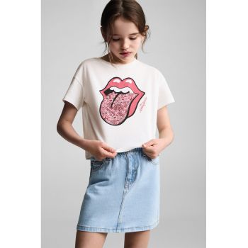 Tricou lejer cu imprimeu grafic Lengua