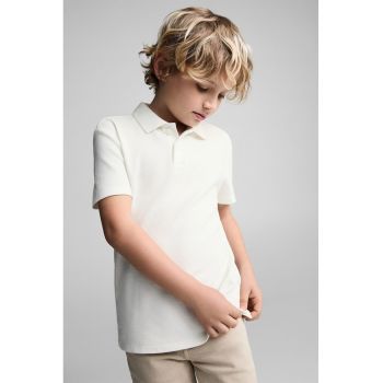 Tricou polo uni de bumbac