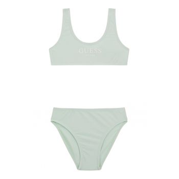 Guess - Costum de baie din doua piese cu imprimeu logo