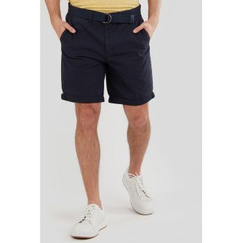 Pantaloni scurti chino regular fit cu o curea in talie North