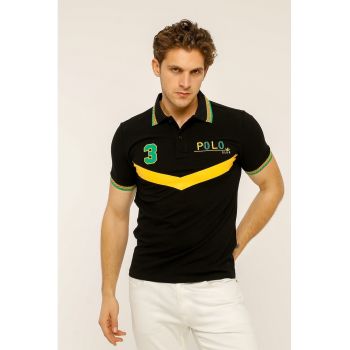 Tricou polo de bumbac Longer