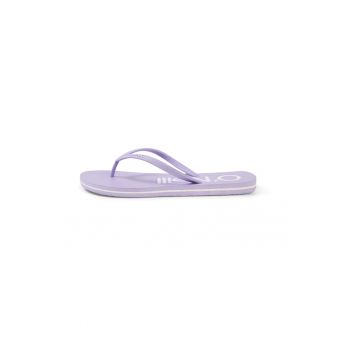 Papuci flip-flop cu logo contrastant pe brant Profile Logo