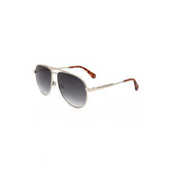 Ochelari de soare aviator cu rama metalica