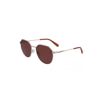 Ochelari de soare rotunzi unisex cu lentile uni