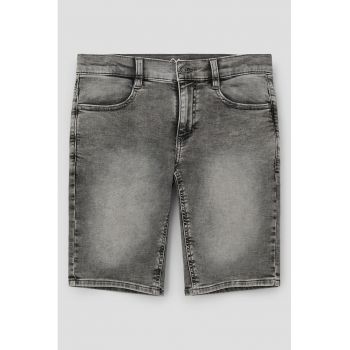 Pantaloni scurti de denim cu 4 buzunare ieftin