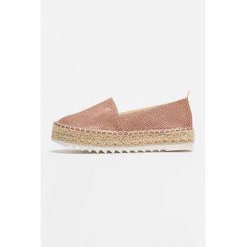 Pantofi-espadrile cu talpa plata