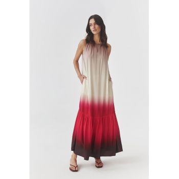 Rochie maxi cu aspect in degrade