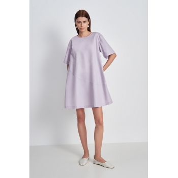 Rochie mini supradimensionata de bumbac