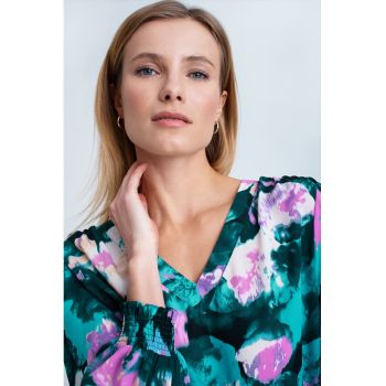 Bluza cu imprimeu floral