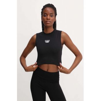 Reebok Classic top Archive Essentials femei, culoarea negru, 100075517