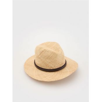 Reserved - Pălărie Panama împletită - bej