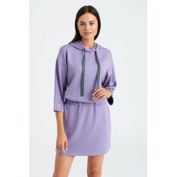 Rochie-hanorac cu snururi