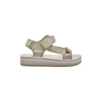 Sandale wedge cu velcro