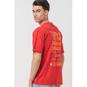 Tricou din bumbac cu imprimeu pe partea din spate