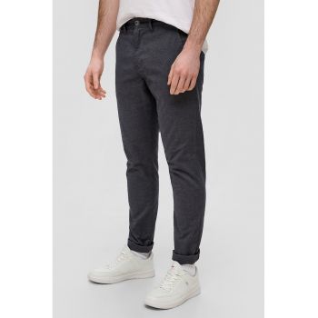 Pantaloni slim fit din amestec de bumbac