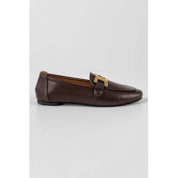 Pantofi loafer de piele ecologica