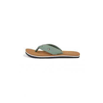 Papuci flip-flop uni din material textil