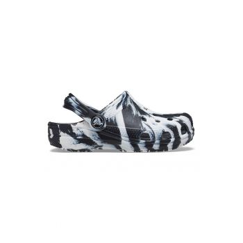 Saboti slingback de cauciuc cu imprimeu abstract