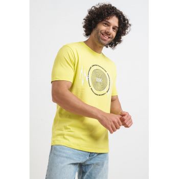 Tricou de bumbac cu imprimeu grafic