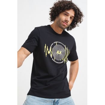 Tricou de bumbac cu imprimeu grafic