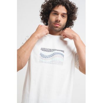 Tricou de bumbac cu imprimeu text