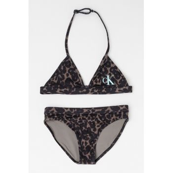 Costum de baie in doua piese cu animal print