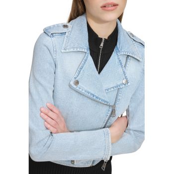 Jacheta biker din denim