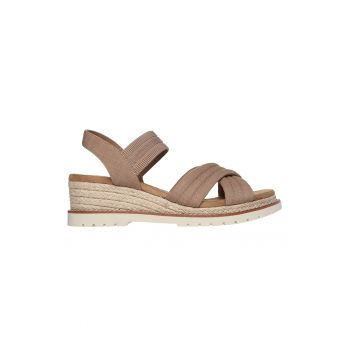 Sandale-espadrile cu talpa wedge