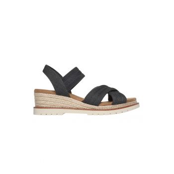 Sandale-espadrile cu talpa wedge ieftine