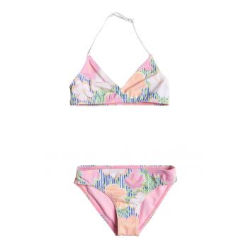 Costum de baie cu doua piese si model floral