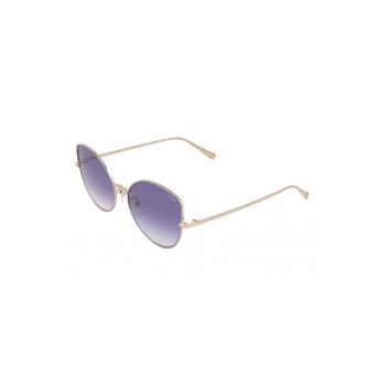 Ochelari de soare cat-eye cu rama metalica