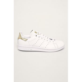 adidas Originals ghete de piele Stan Smith EE8836 EE8836-WHT/WHT/GO